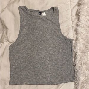 Grey Cropped Tank